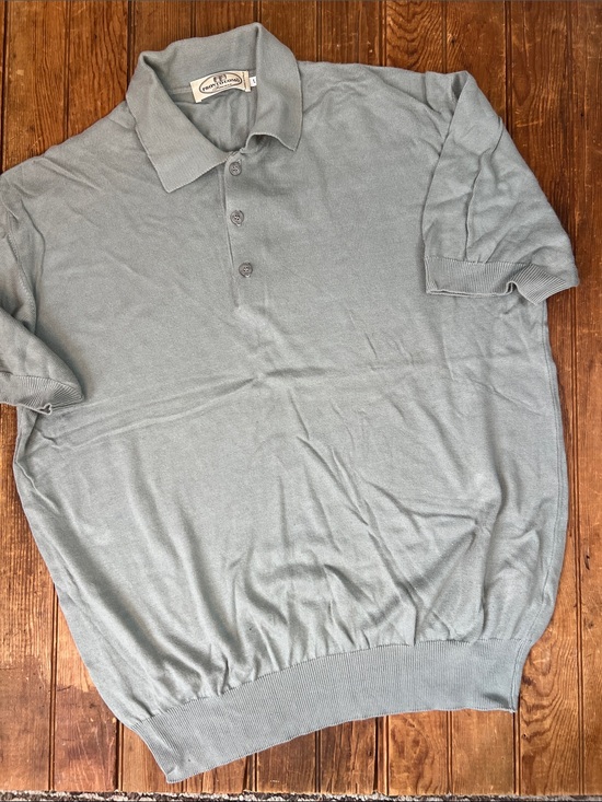 Pronto Uomo Other - Pronto Uomo Men's Polo Knit Shirt in Light green-Grey size large